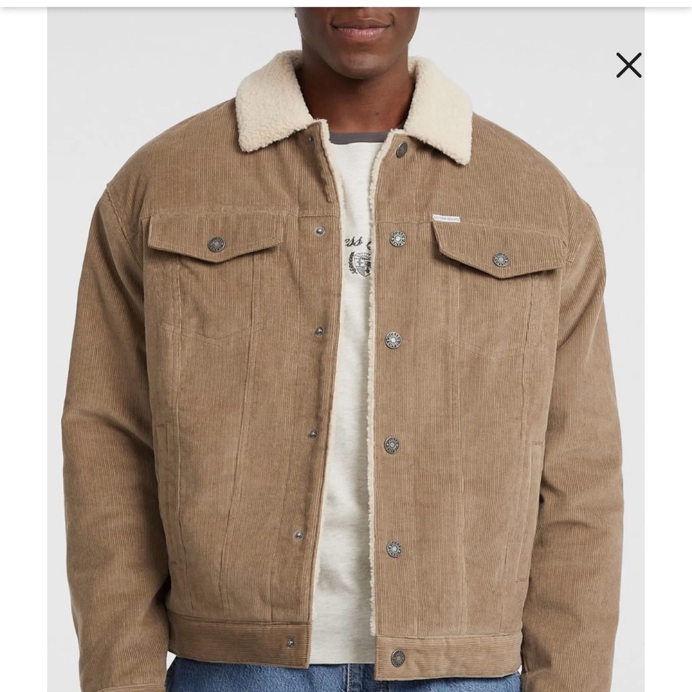 GUESS Corduroy Sherpa-Lined Jacket – NWT